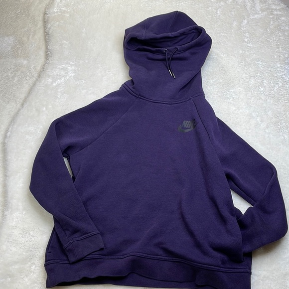 Nike Scuba Hooded Sweatshirt with Pockets Deep Purple Size Medium - Picture 1 of 10